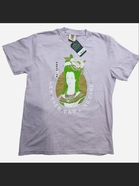 Dirty Coast Let Them Eat King Cake NOLA T-Shirt Comfort Colors Medium NWT